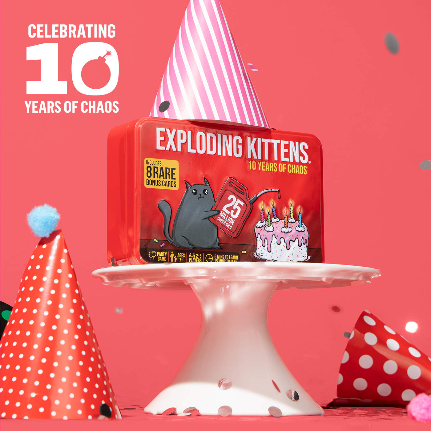 Exploding Kittens: Original Edition (10th Anniversary Tin Edition) - Image 2