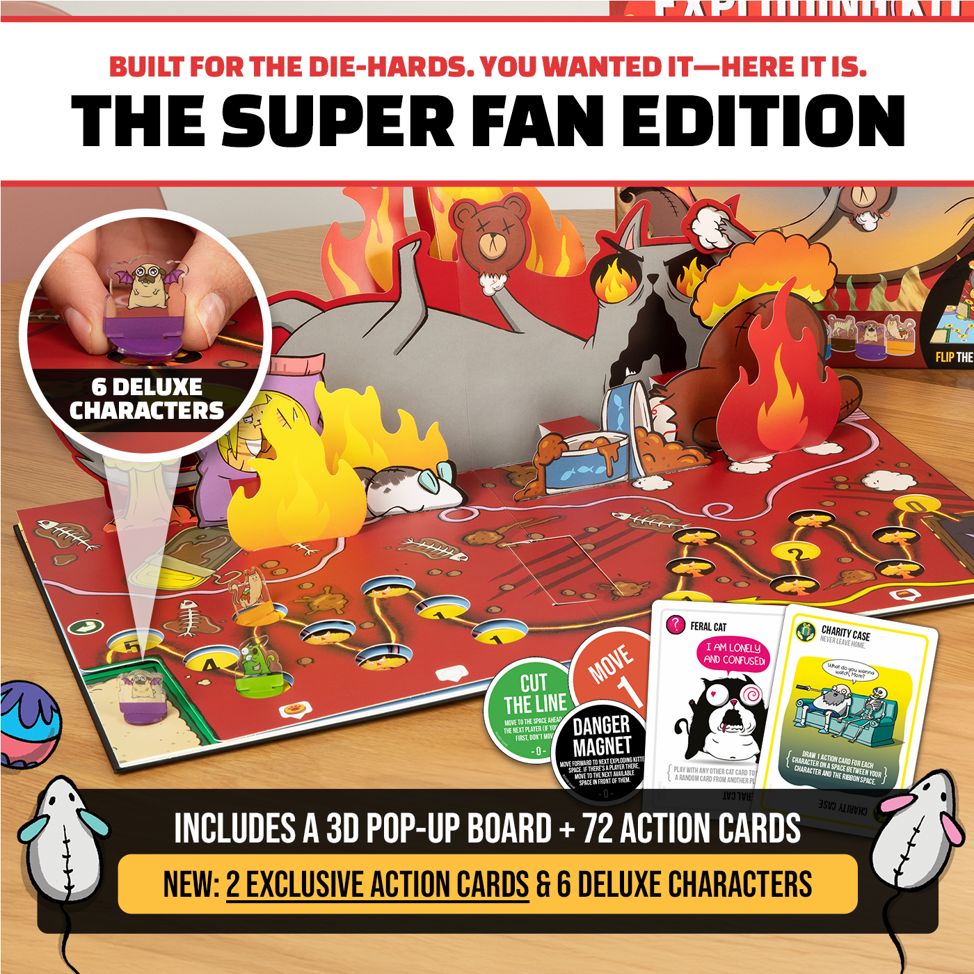 Exploding Kittens: The Board Game (Super Fan Edition) - Image 2