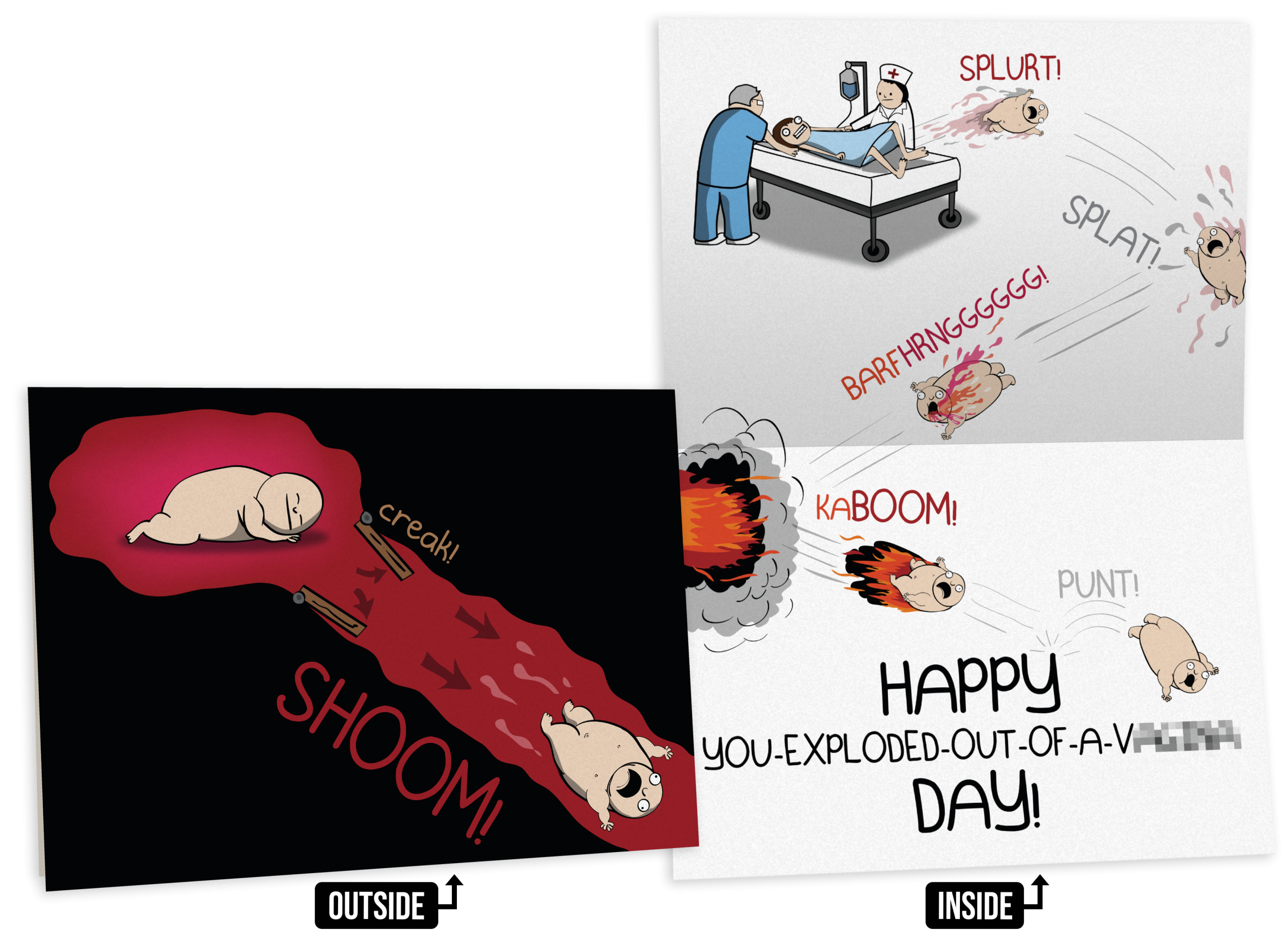 NSFW Birthday Greeting Card Bundle - 4 pack - Image 6