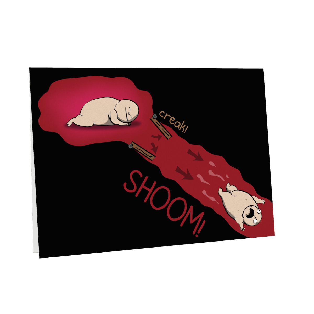 Flying Newborn - NSFW Birthday Card - Image 2
