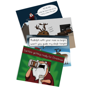 NSFW Christmas Greeting Card Bundle - 4 pack