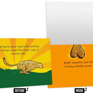 Cheetah - NSFW Love & Friendship Greeting Card