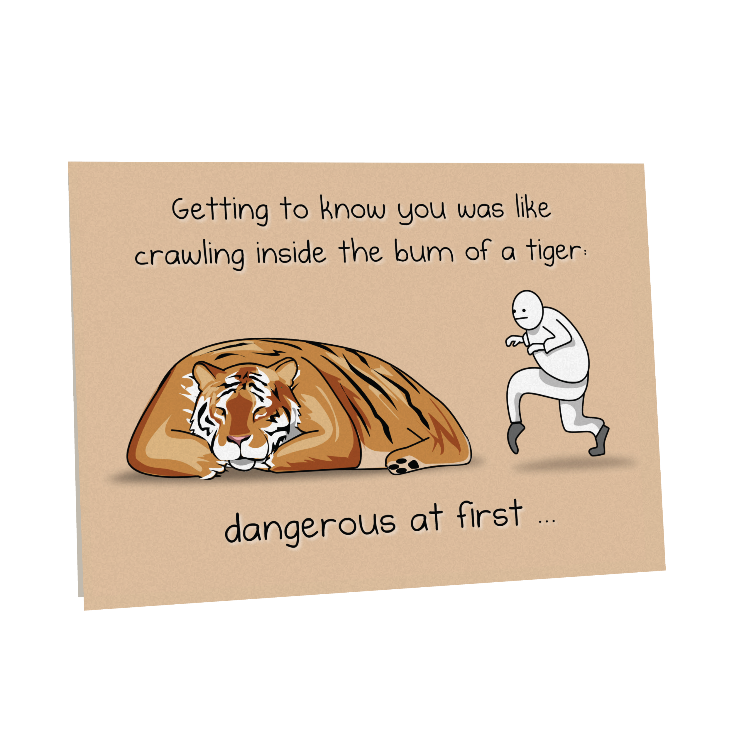 Tiger - NSFW Love & Friendship Greeting Card - Image 2