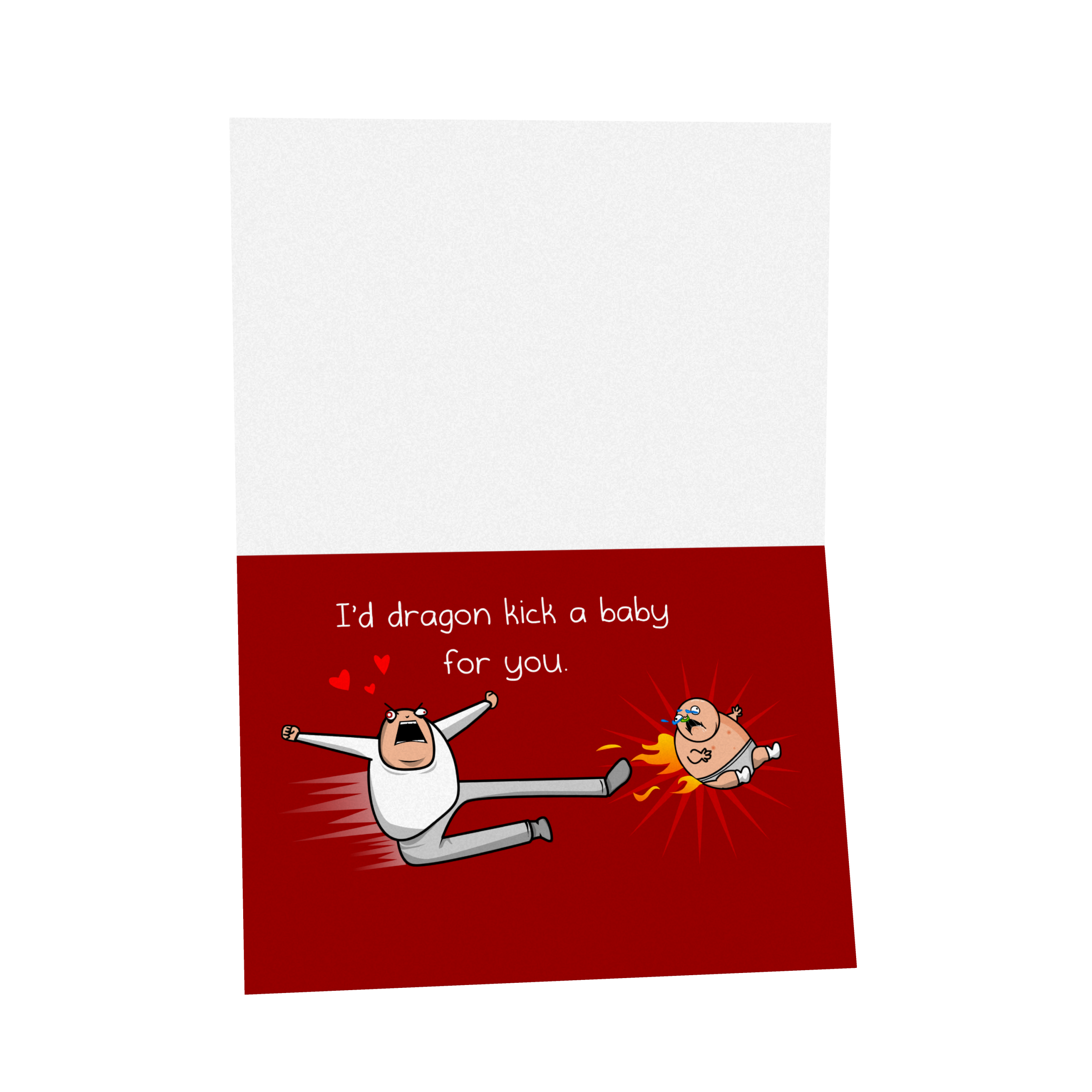 Baby Kick - NSFW Love & Friendship Greeting Card - Image 3