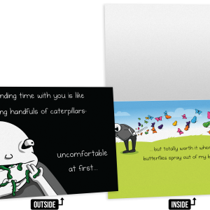 Caterpillar - NSFW Love & Friendship Greeting Card