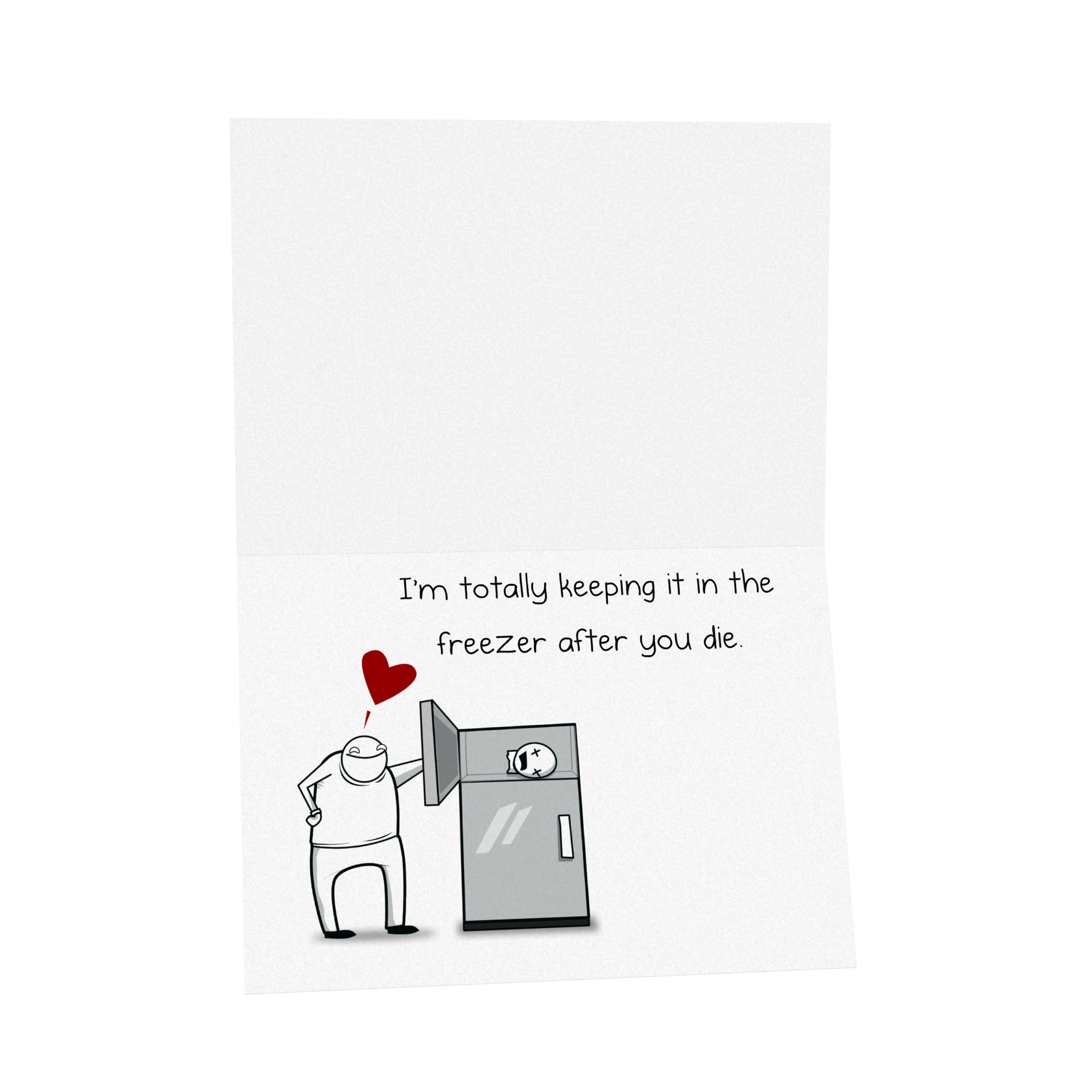Face Freezer - NSFW Love & Friendship Greeting Card - Image 3