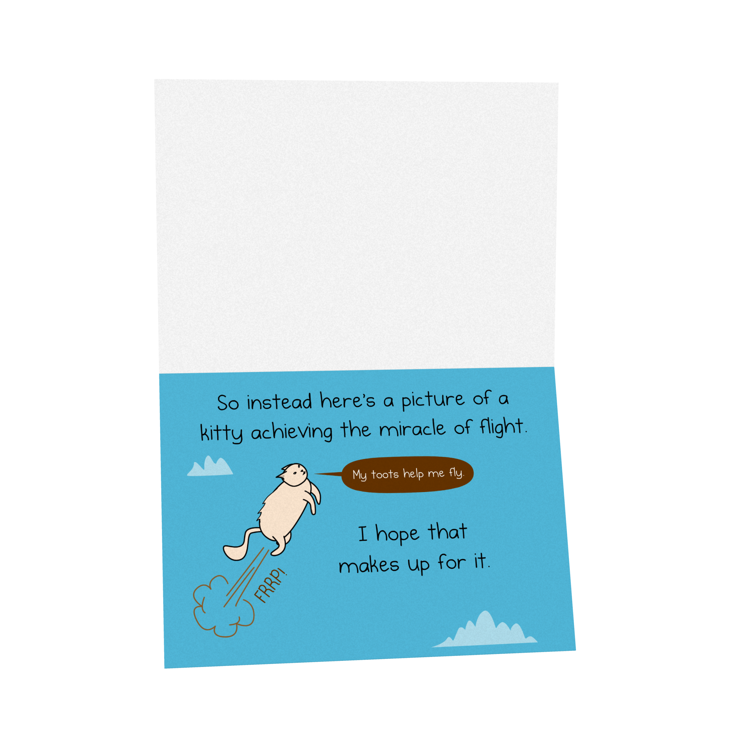 NSFW Kitty Flight - Birthday Greeting Card - Image 3