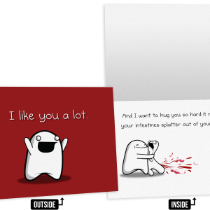 Splatter - NSFW Love & Friendship Greeting Card