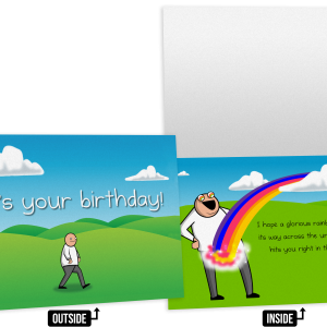 Rainbow - NSFW Birthday Greeting Card