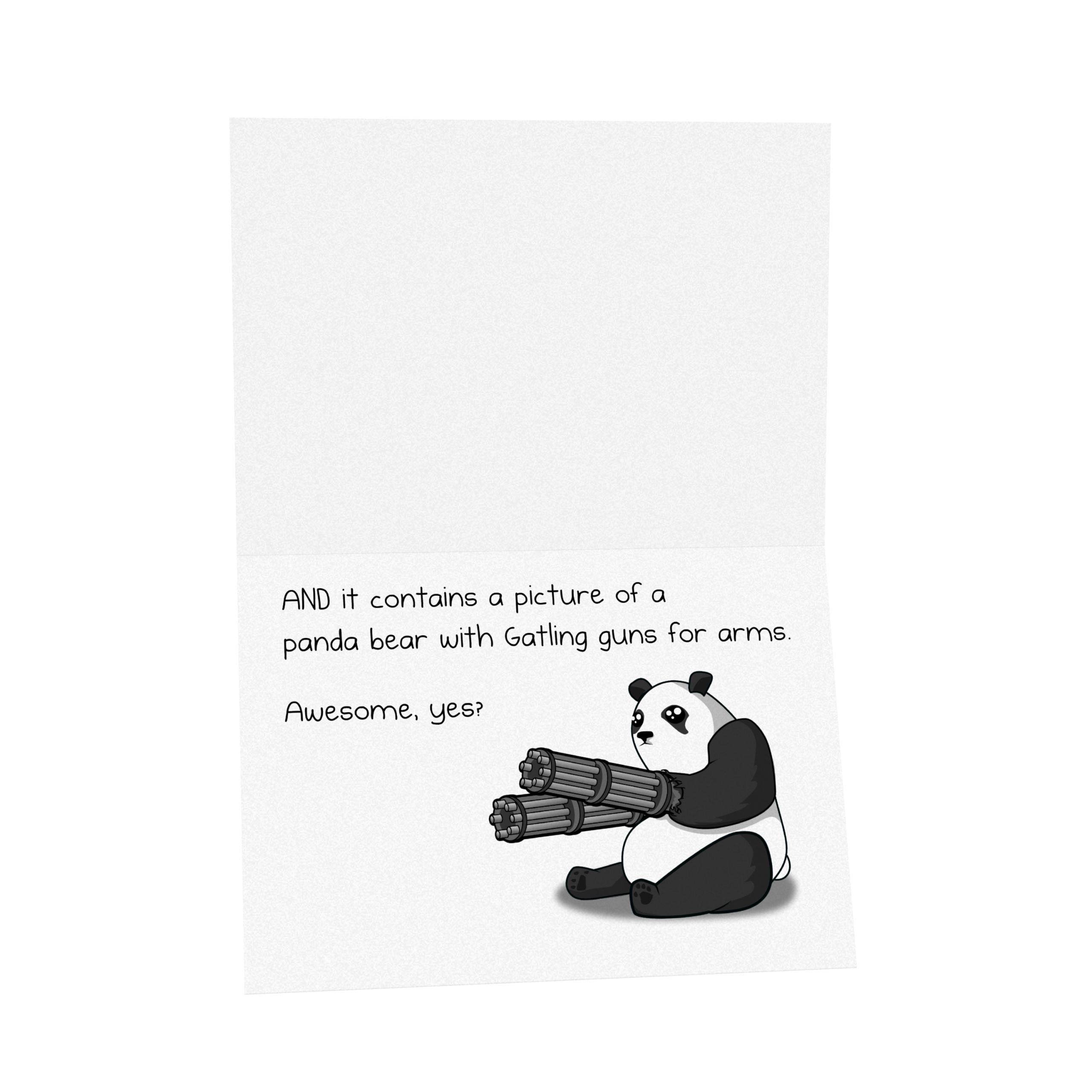 Facebook Panda - NSFW Birthday Greeting Card - Image 3
