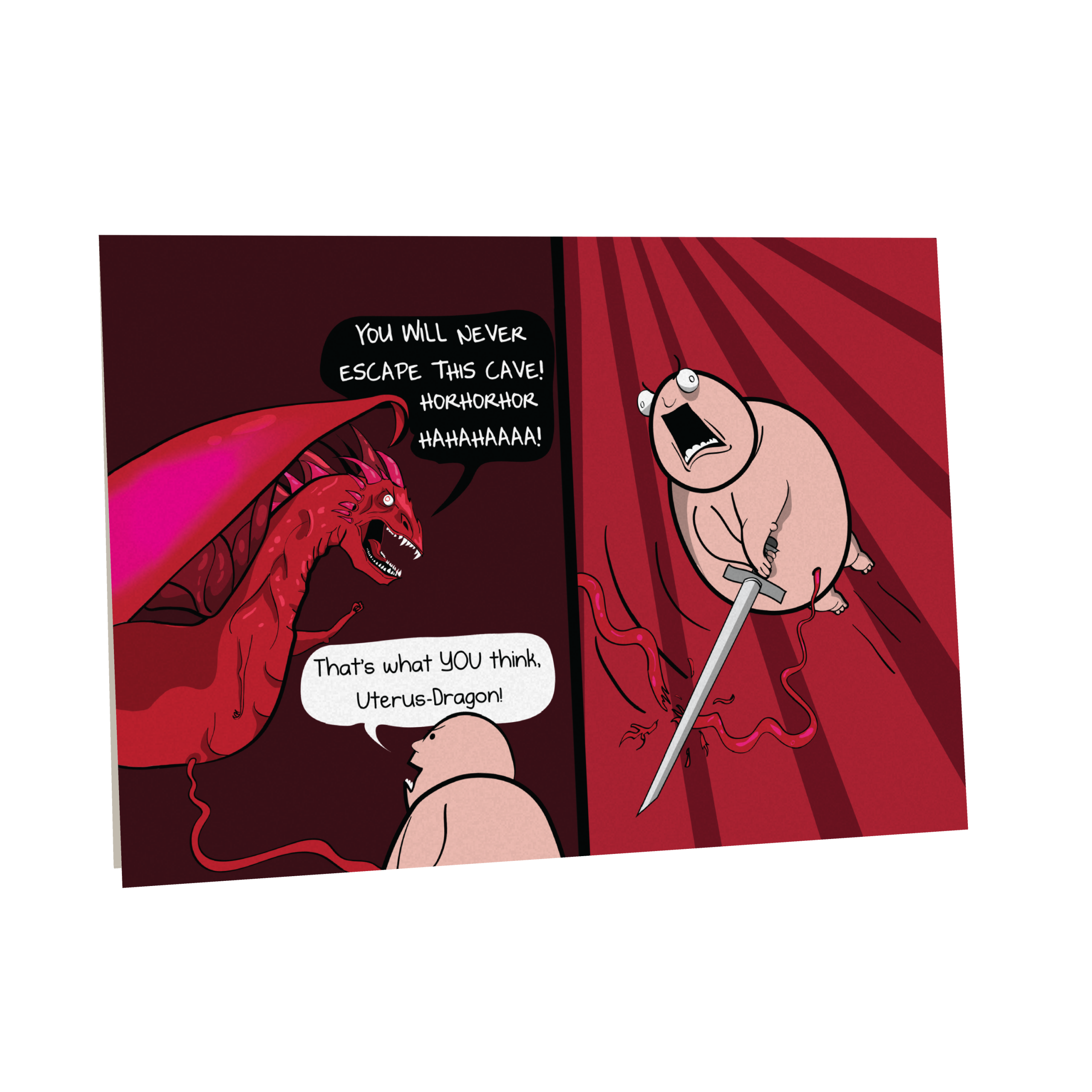 Escaped - NSFW Birthday Greeting Card - Image 2