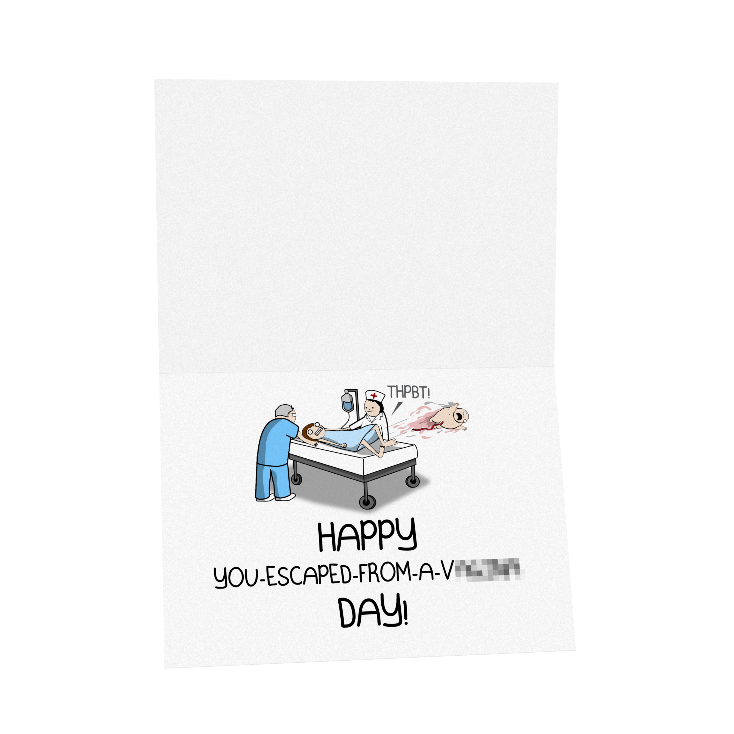 Escaped - NSFW Birthday Greeting Card - Image 4