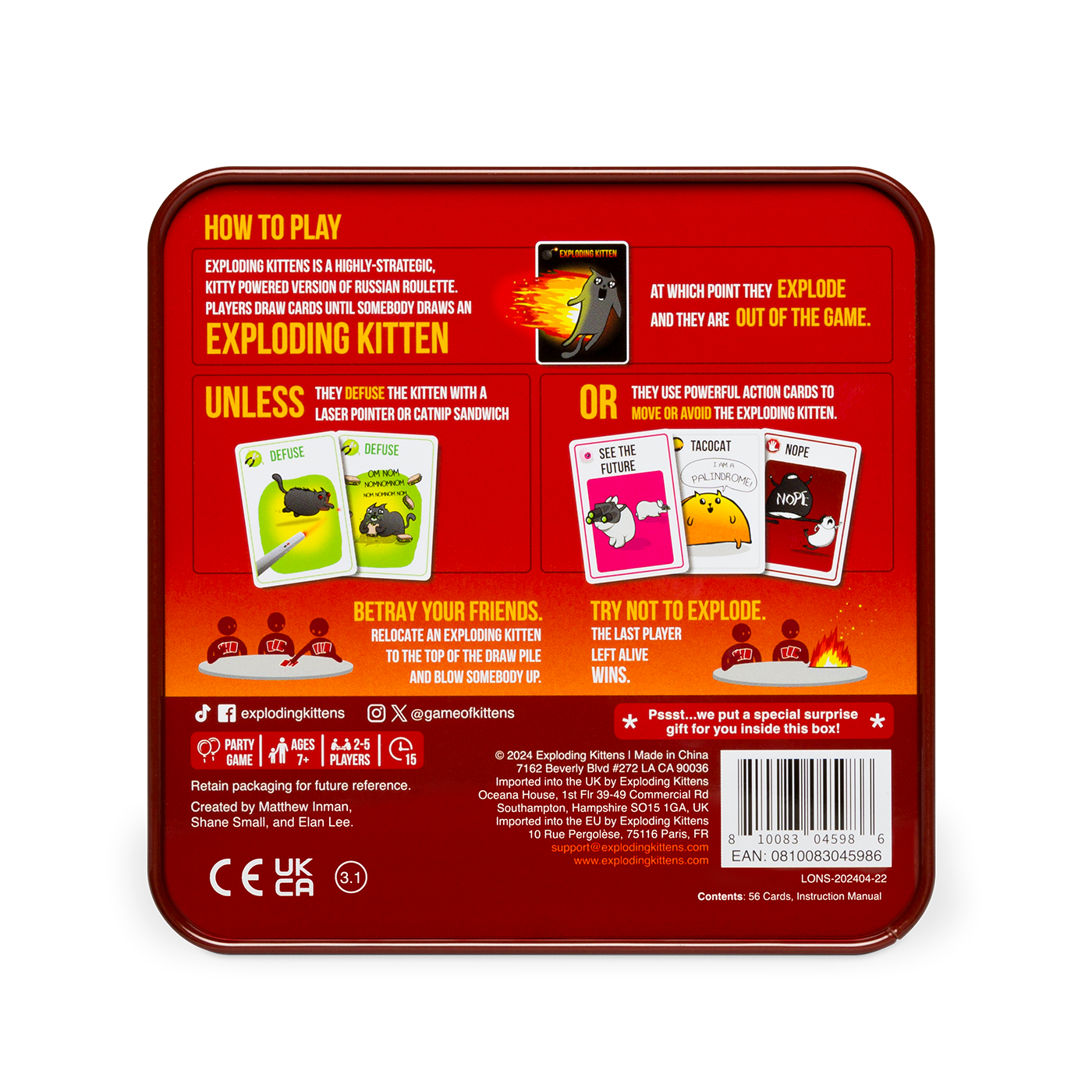 Exploding Kittens: Original Edition (Classic Tin) - Image 4