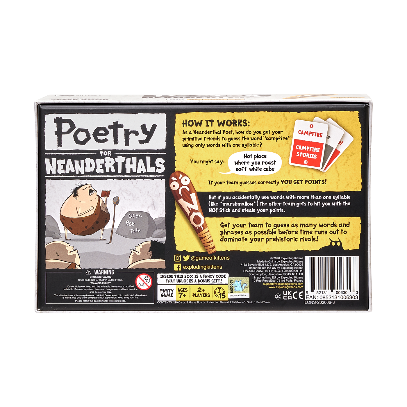 Poetry for Neanderthals Card Game - Image 2