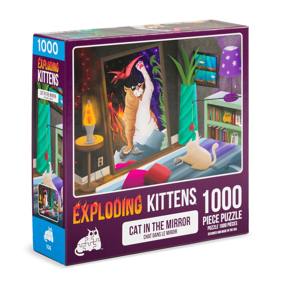 Cat in the Mirror (1000 Piece Puzzle) - Image 2