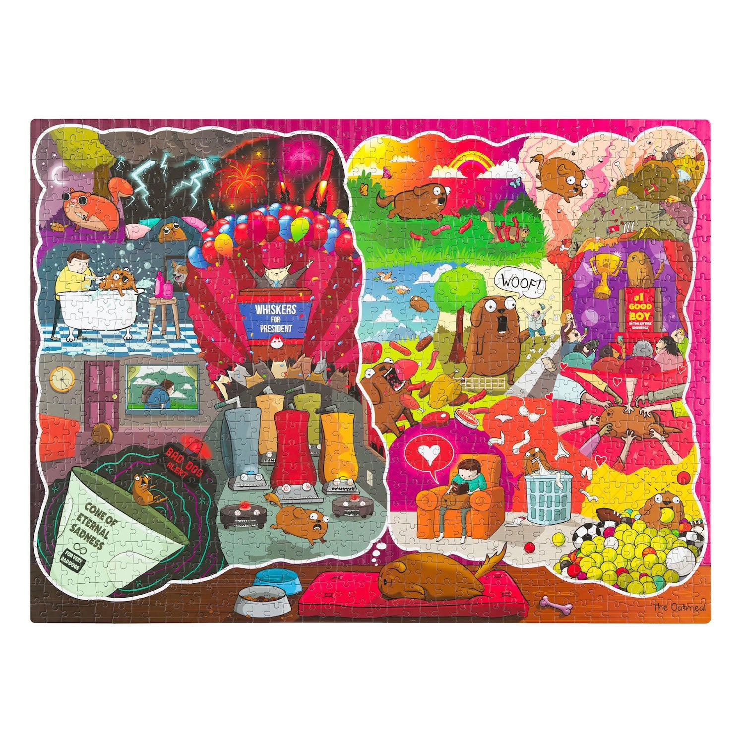 The Dreams and Nightmares of a Dog (1000 Piece Puzzle) - Image 3